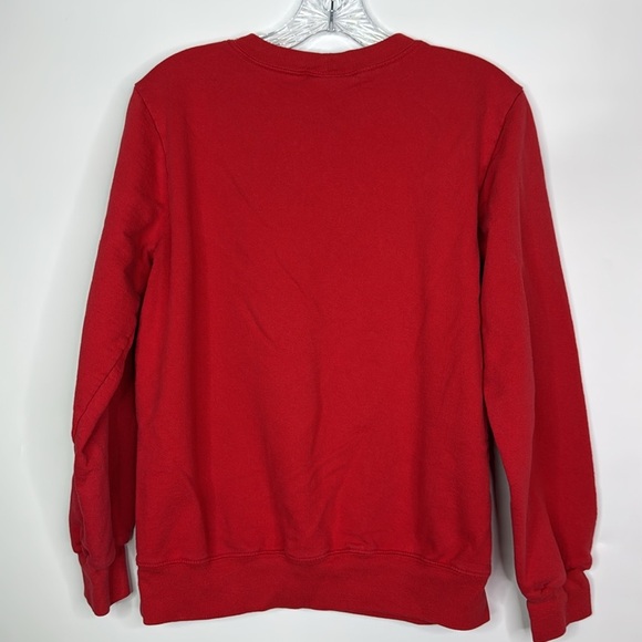 Vintage Blair Christmas Cat Red Crewneck Sweatshirt Size Medium - Picture 4 of 9